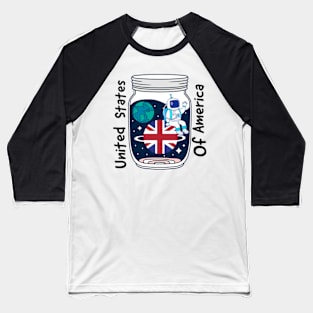 Usa planet Baseball T-Shirt